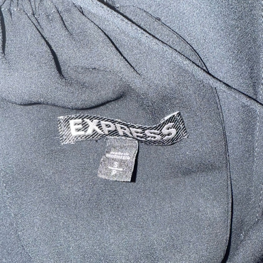 Express Black Ruffle Blouse - Picture 5 of 5